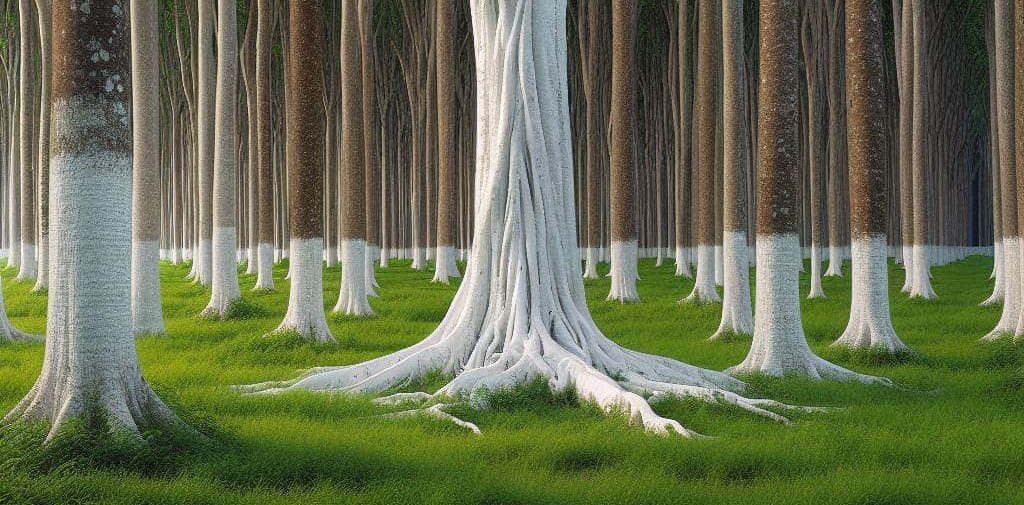 رنگ محافظتی تنه درختان